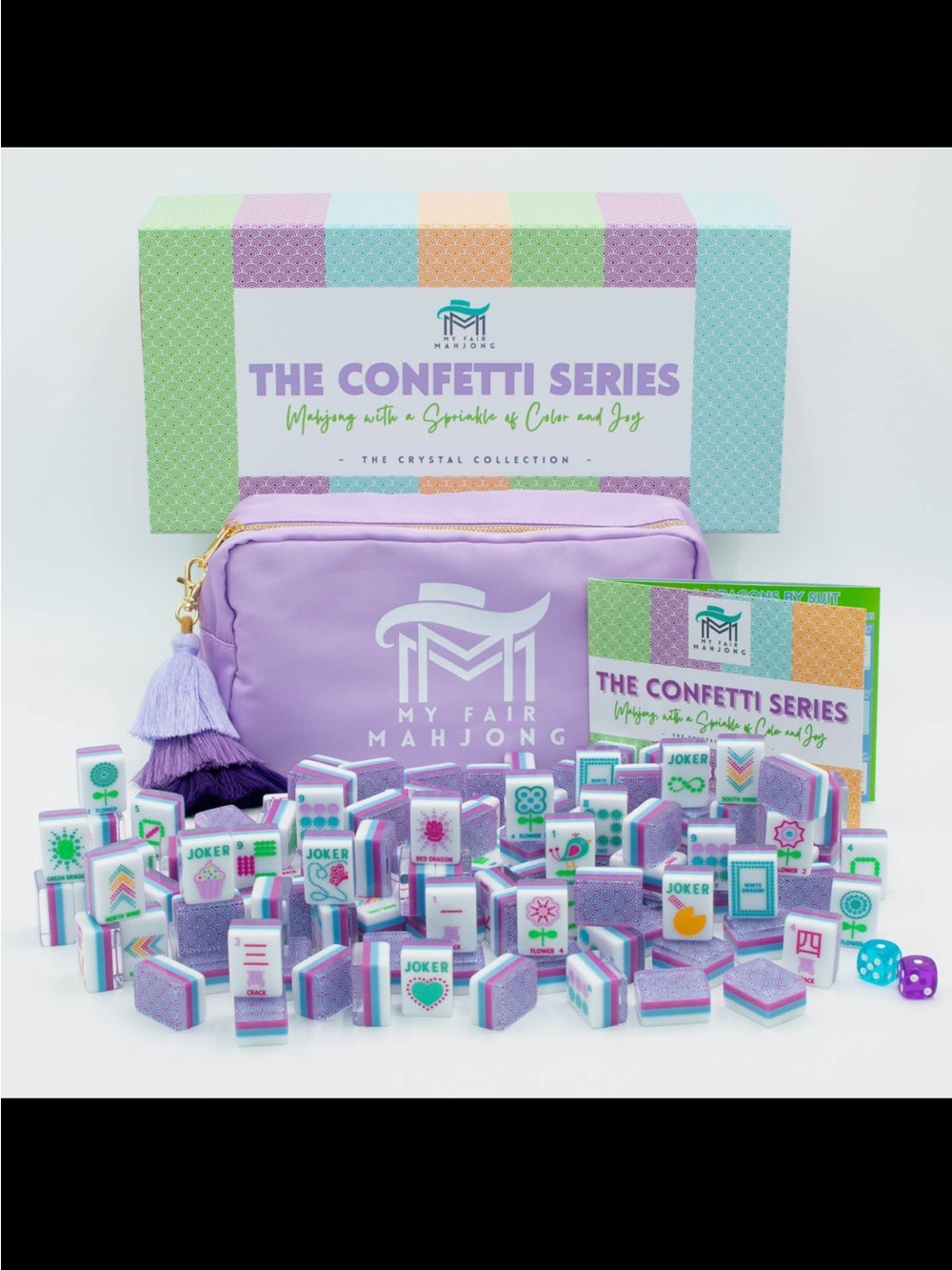 My Fair Mahjong The Confetti Series Mahjong Set - Lavender